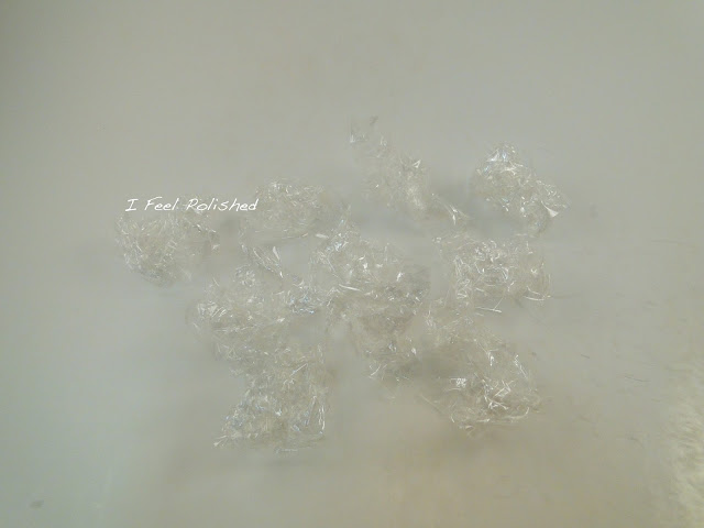 Plastic Wrap Nails Tutorial