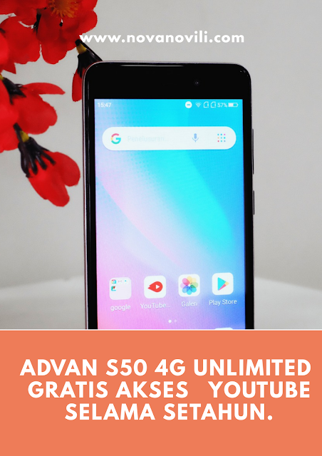 Advan S50 4G Unlimited Gratis Akses YouTube Selama Setahun