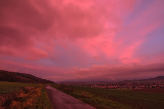 Landschaftsfotografie Sonnenuntergang Weserbergland