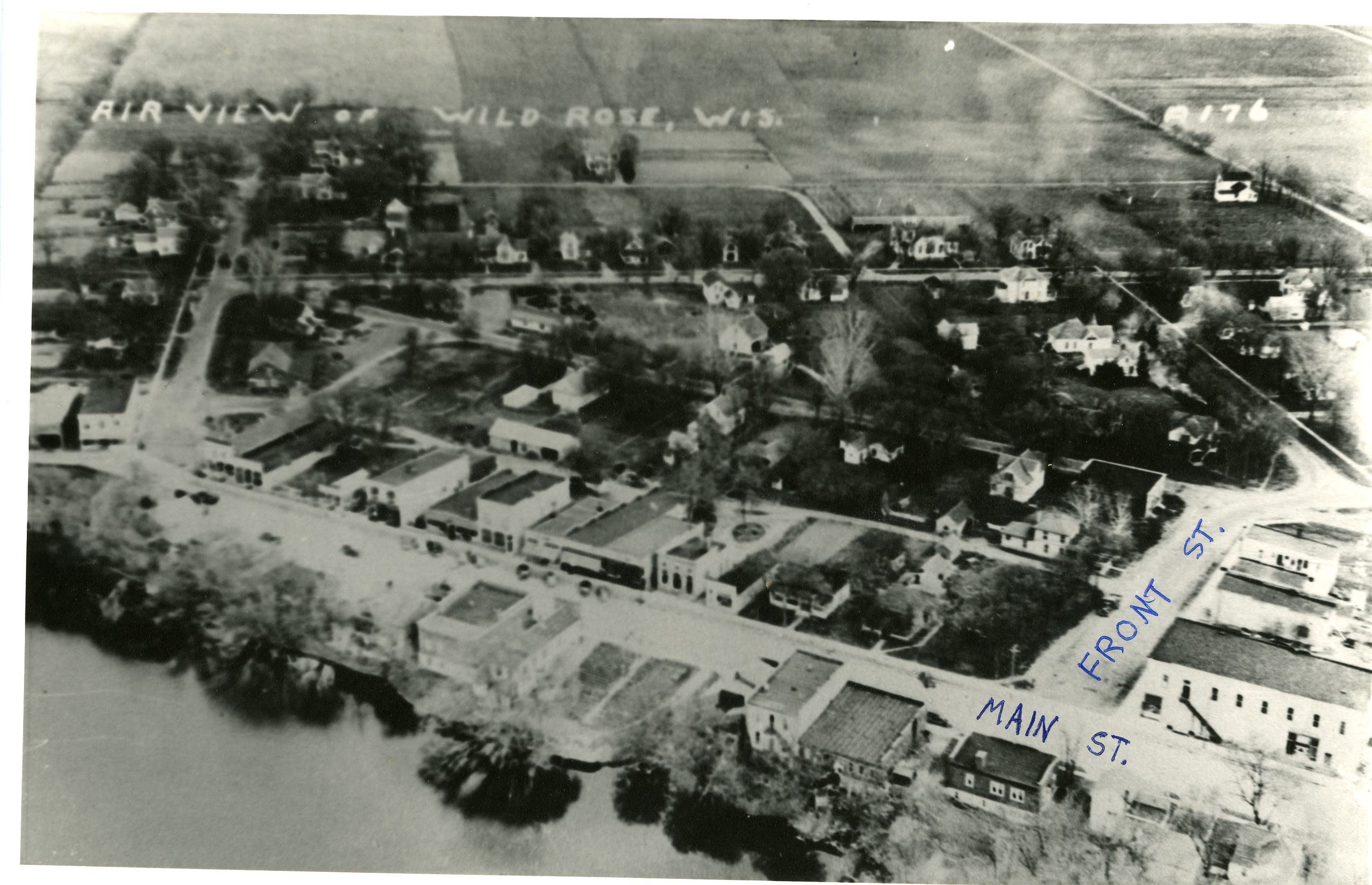 Pieces of Wild Rose, WI Area Genealogy and My Own Aerial View of Wild Rose