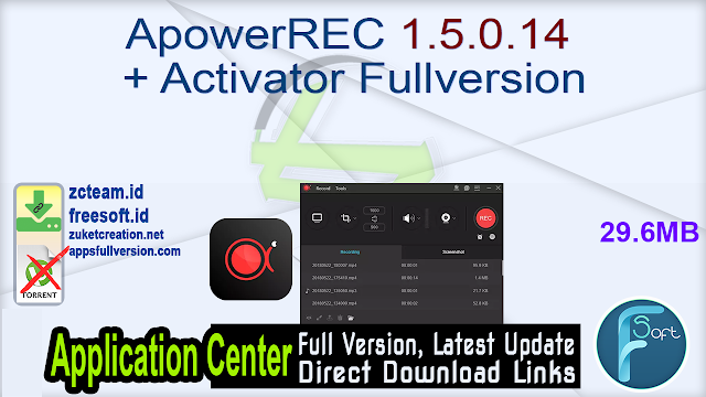 ApowerREC 1.5.0.14 + Activator Fullversion