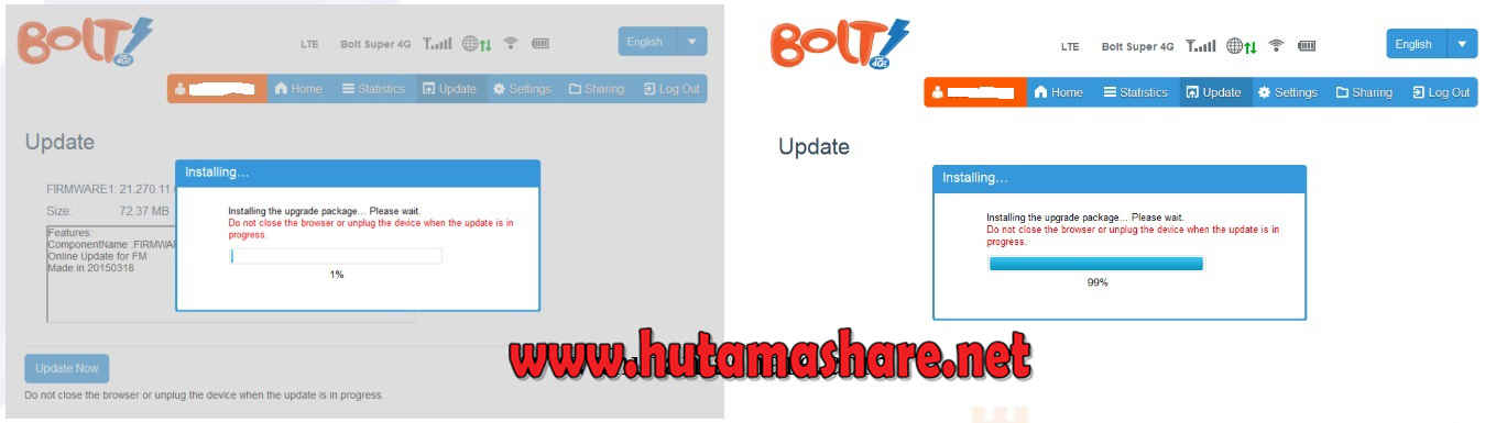Cara Update Firmware Bolt Huawei Max E5372s Hutama Share