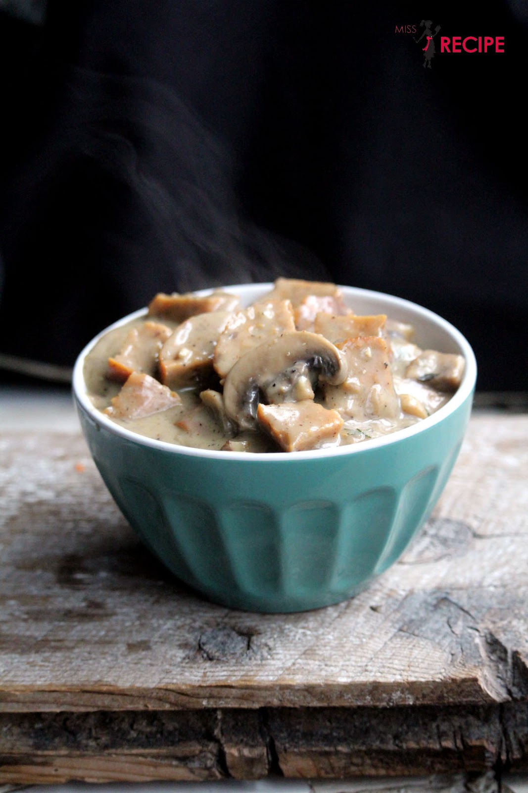 Seitan stroganoff Traiteur vegan à Québec