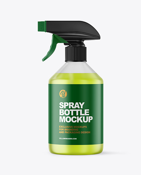Download Frosted Spray Bottle Mockup PSD Mockup Templates