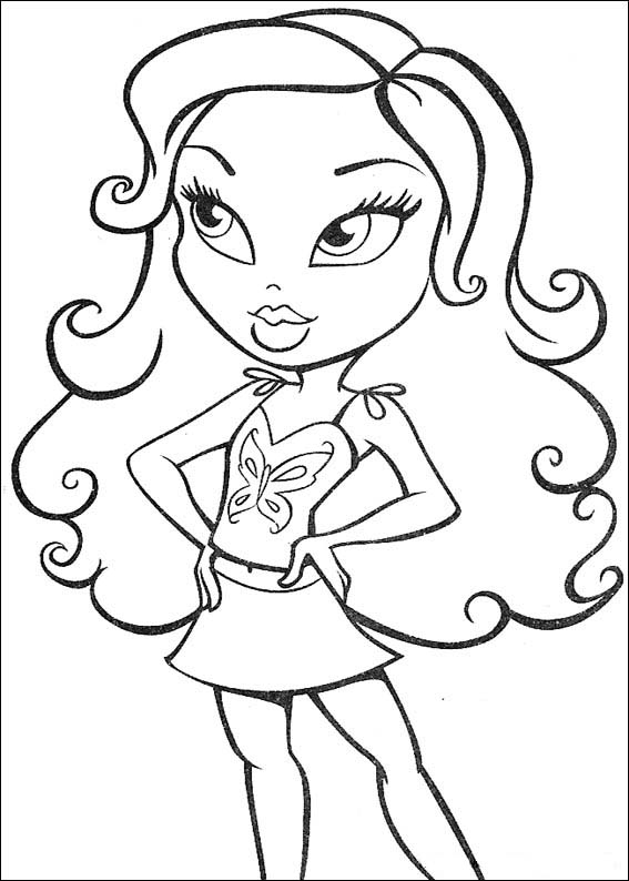 Bratz Coloring Pages ~ Free Printable Coloring Pages - Cool Coloring Pages