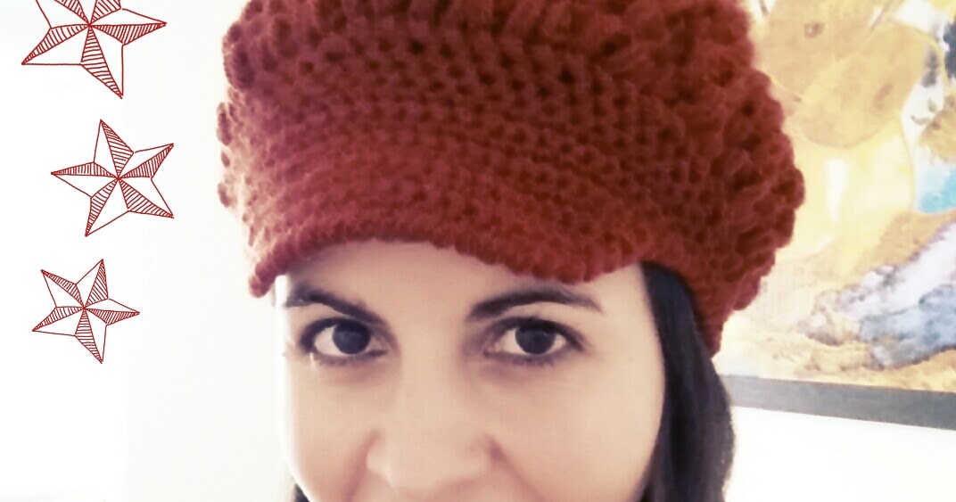 Boina con Visera a Crochet Ahuyama Crochet Boina con Visera a Crochet Ahuyama Crochet
