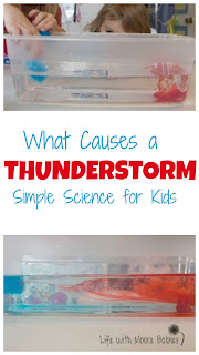 Life with Moore Babies: What Causes a Thunderstorm? Simple Science Experiment