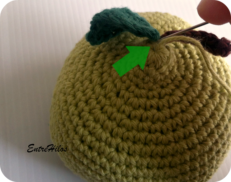 tutorial manzana amigurumi
