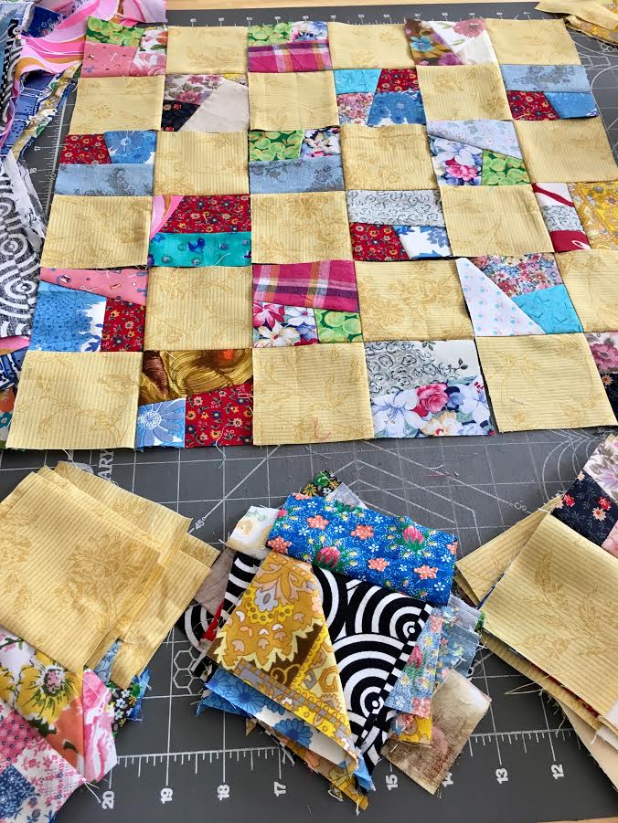 notjustnat creative blog Yellow Crumb Quilt