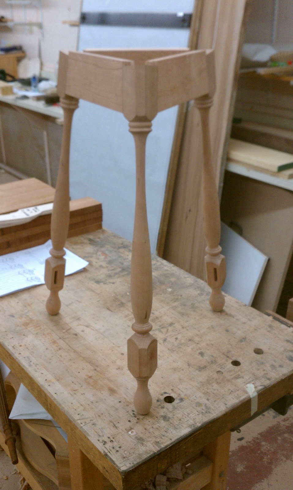 Heritage Woodworking New Project Tripod table