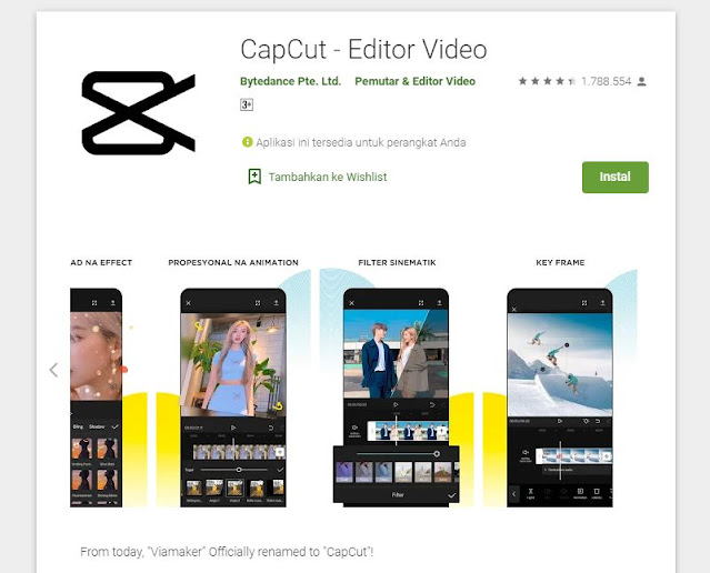 Download CapCut Editor  Aplikasi Editing Video Gratis di Ponsel  Bagi