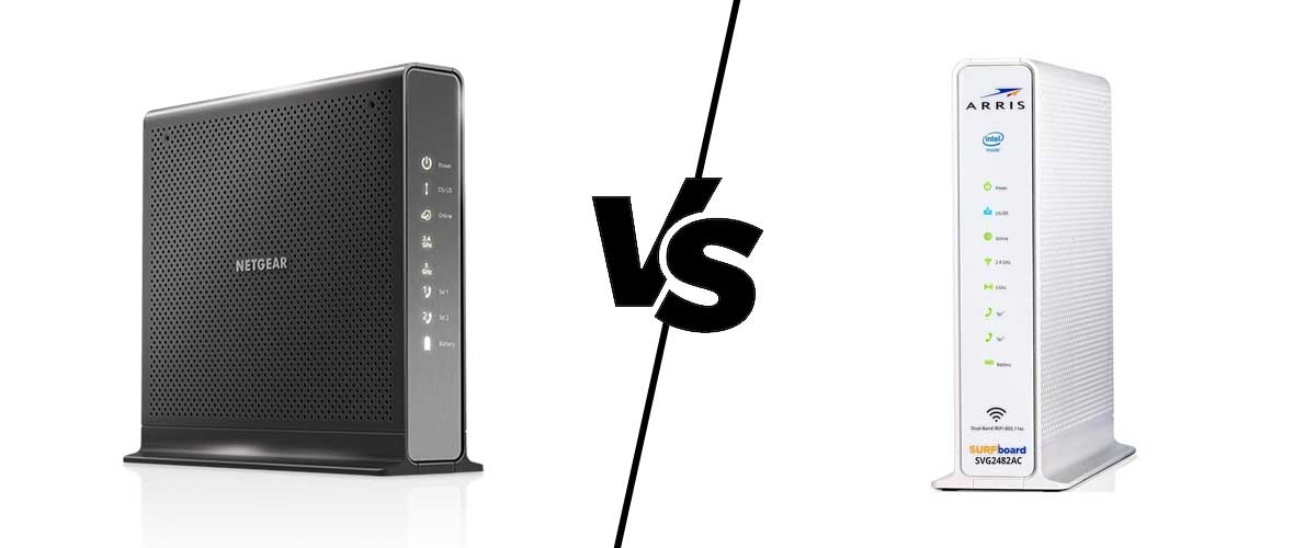 Arris SVG2482AC vs Netgear C7100V - Which is Better?