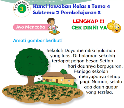 Kunci Jawaban Kelas 3 Tema 4 Subtema 2 Pembelajaran 3 www.simplenews.me