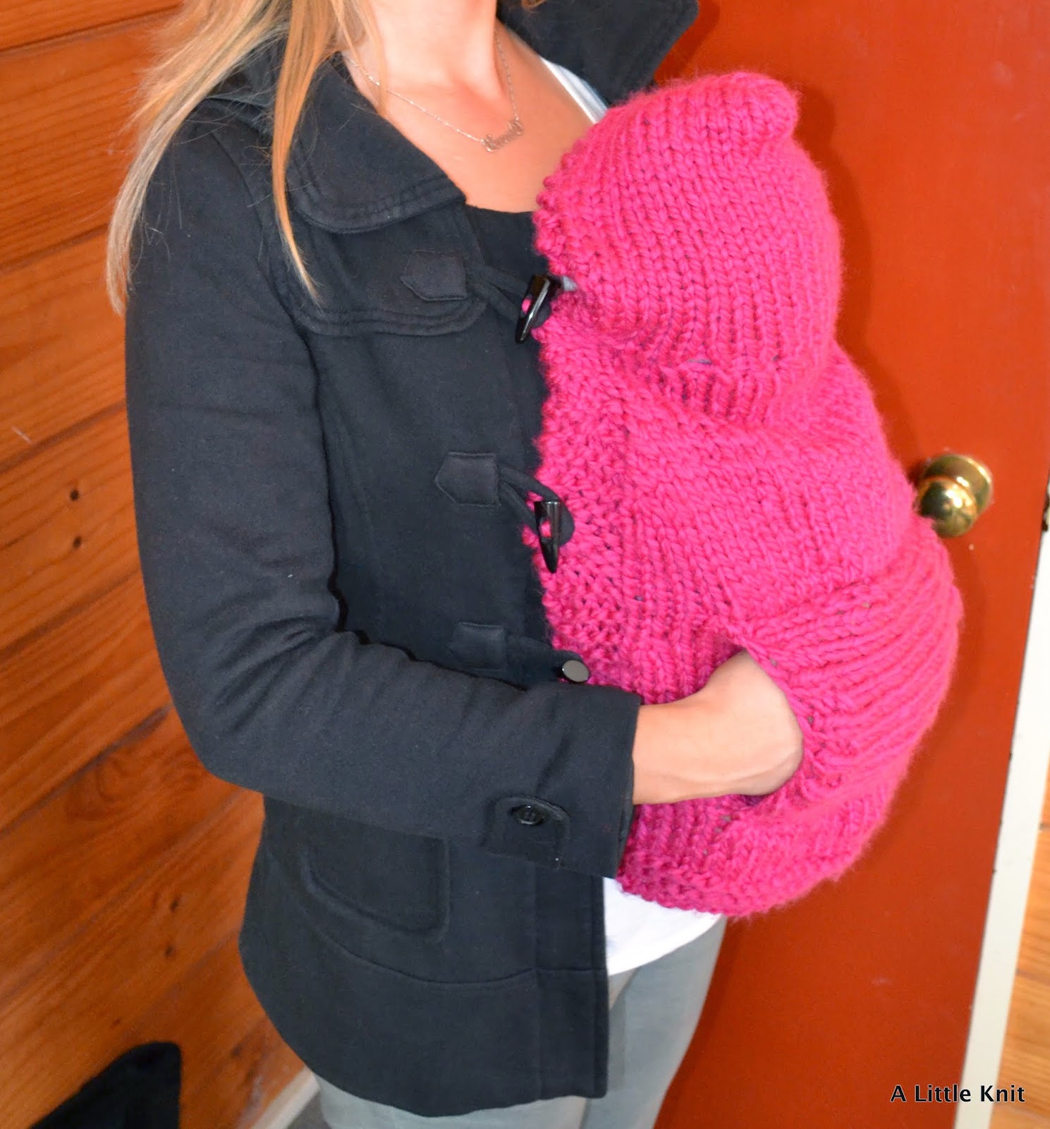 Coat Extender for Baby Carrier A Little Knit