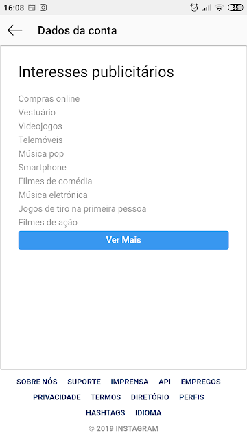 O que o Instagram sabe sobre ti?