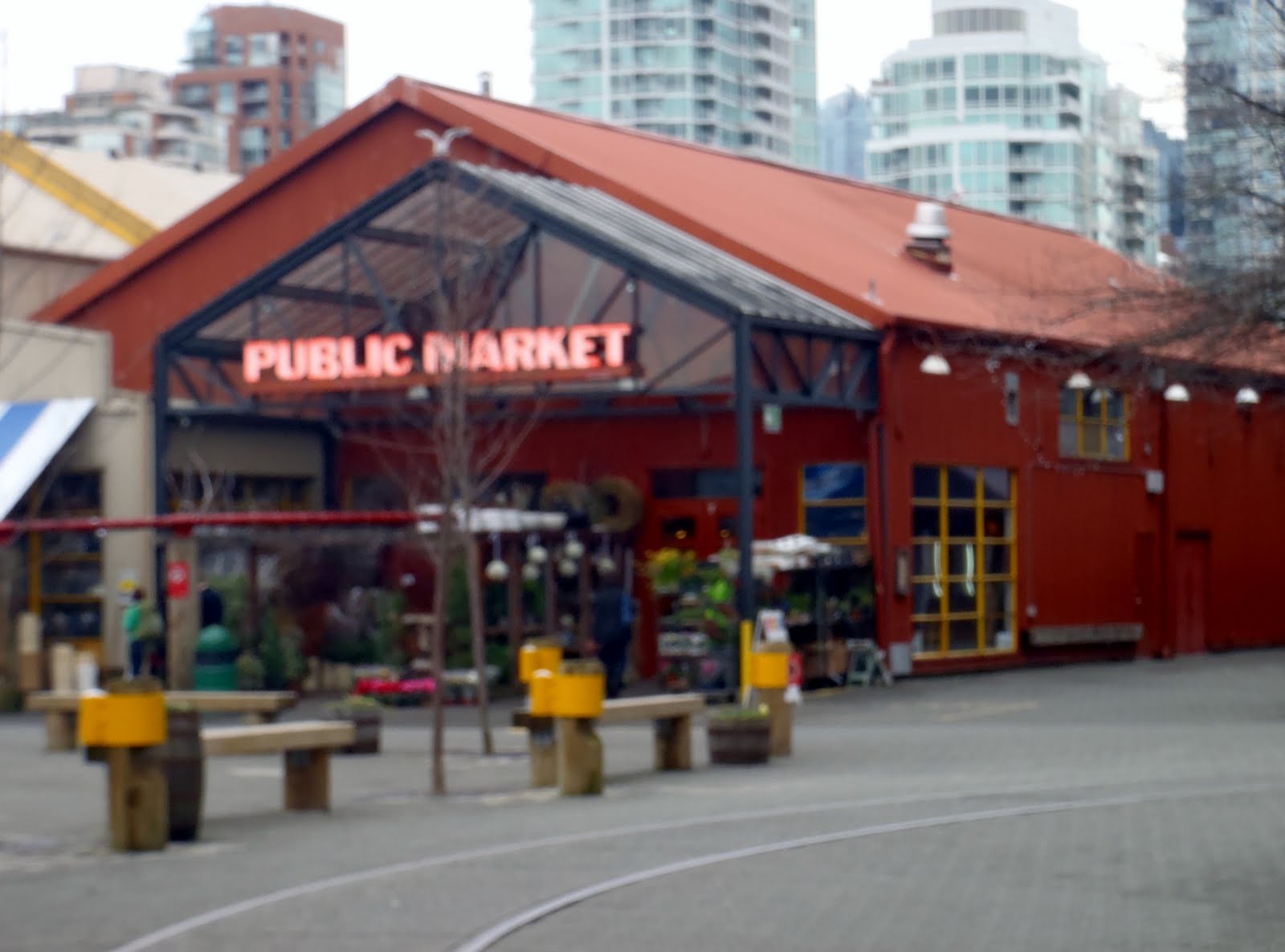 The changing scene Granville Market, Vancouver