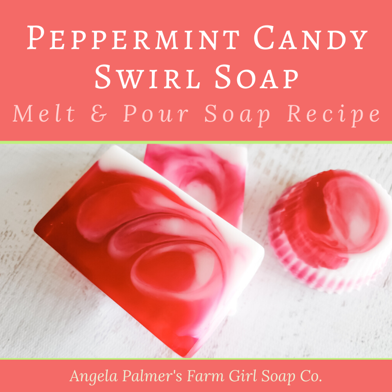 Make this Easy Peppermint Candy Swirl Soap Recipe for the Holidays