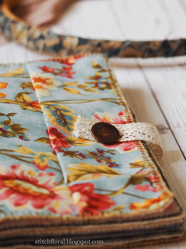 My second embroidery journal is complete  stitch floral My second embroidery journal is complete  stitch floral