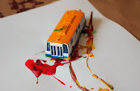 painting with buses