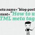 Membuat Meta Tag Untuk SEO
