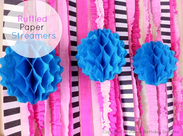 How to Make a Crepe Paper Streamer Party Backdrop 