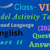 Model Activity Tasks | Second Language (English) | CLASS 8 | Part Two | 2021 | PDF | Question & Answer