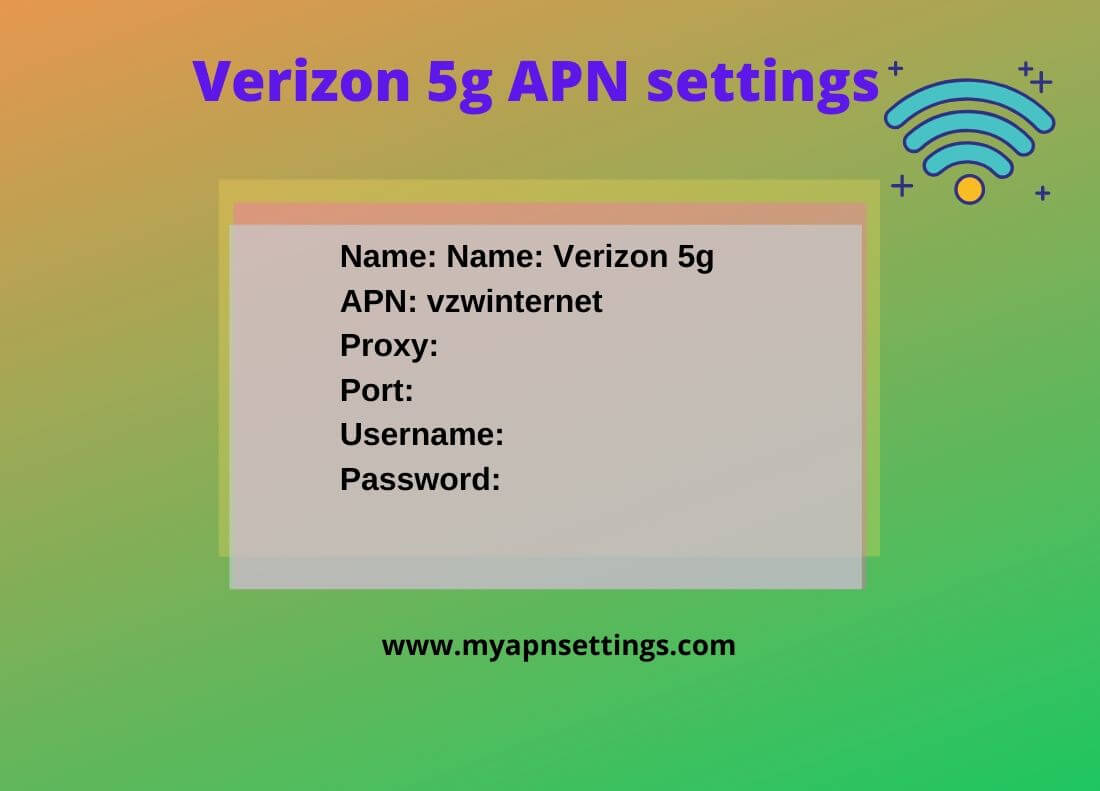 Verizon 5G APN Settings 2024
