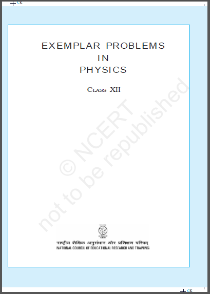 NCERT Exemplar Physics Class- 12 : For JEE and NEET Exam PDF Book