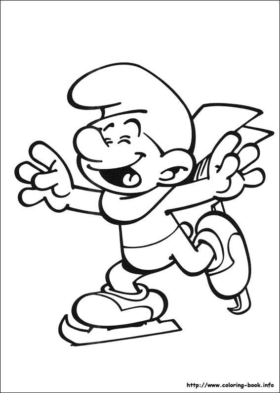 smurfs coloring pages free - photo #25