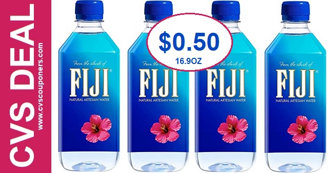 Fiji Bottle Water CVS Deal $0.50 4-19-4-25