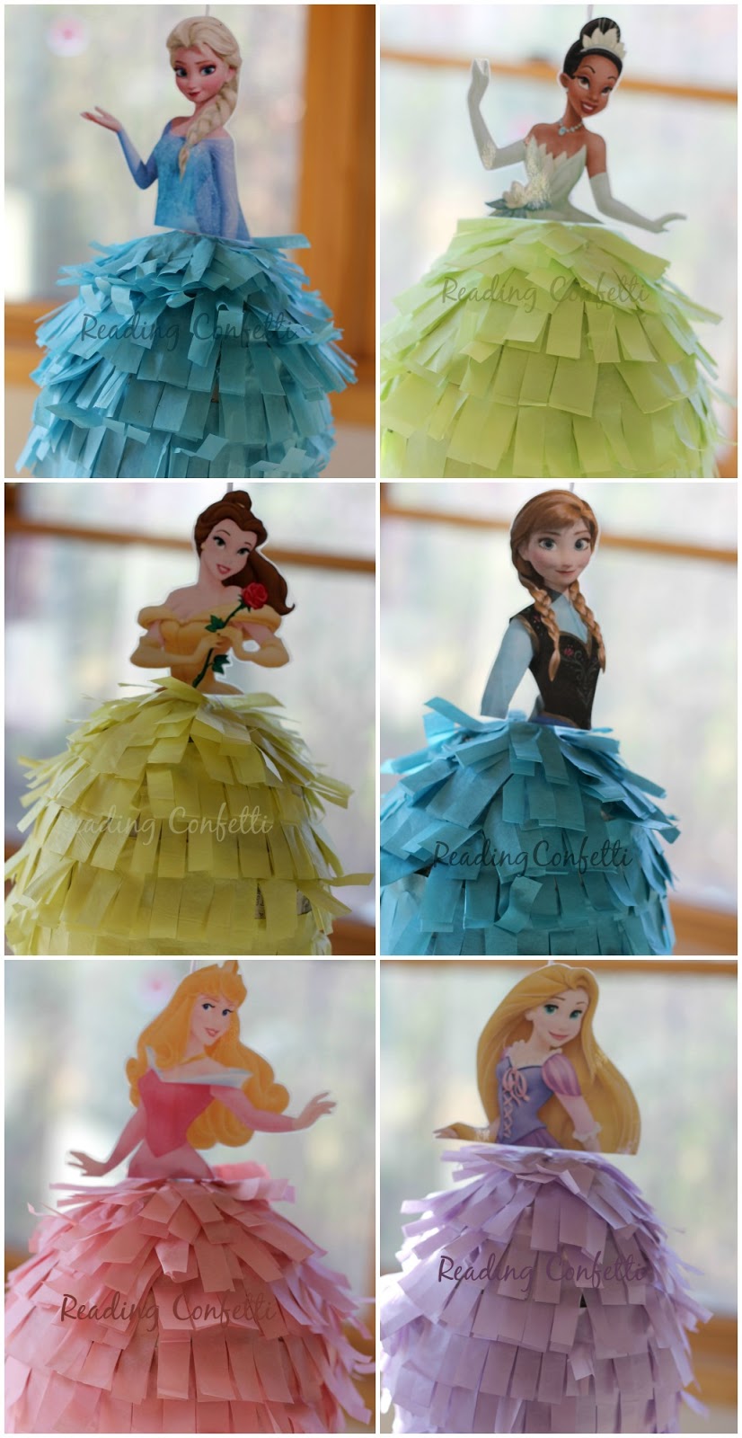 DIY Frozen Or Princess Birthday Pinatas Reading Confetti DIY Frozen Or Princess Birthday Pinatas Reading Confetti