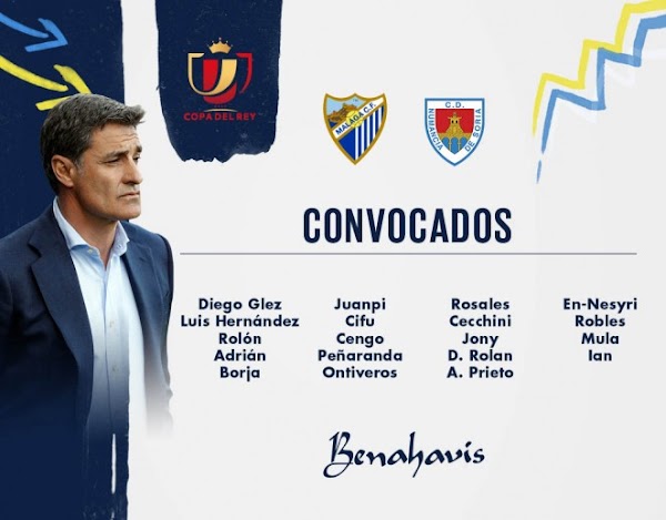 Málaga, 19 convocados ante el Numancia