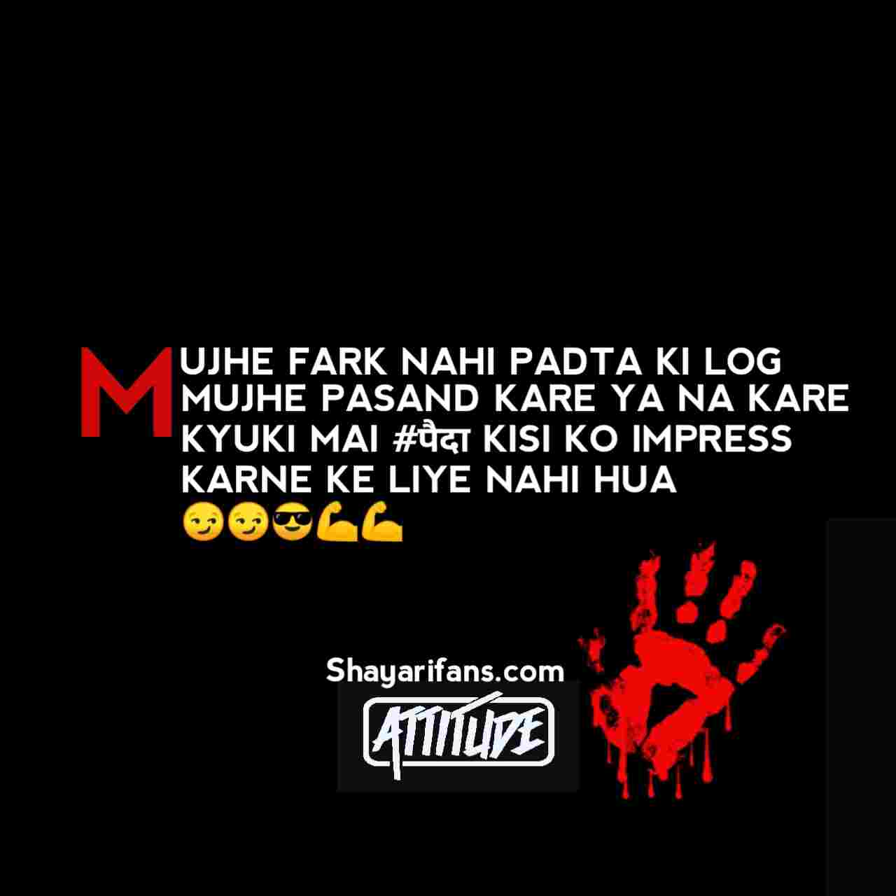 Khatarnak attitude status in hindi For Boys (Hindi&english mixed + hastags) Instagram Bio