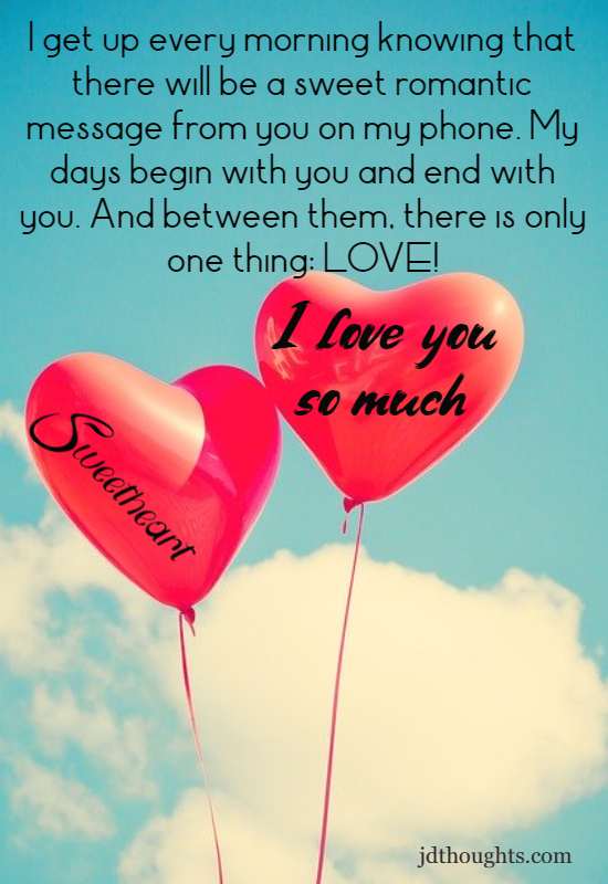 Long love messages for him with love images