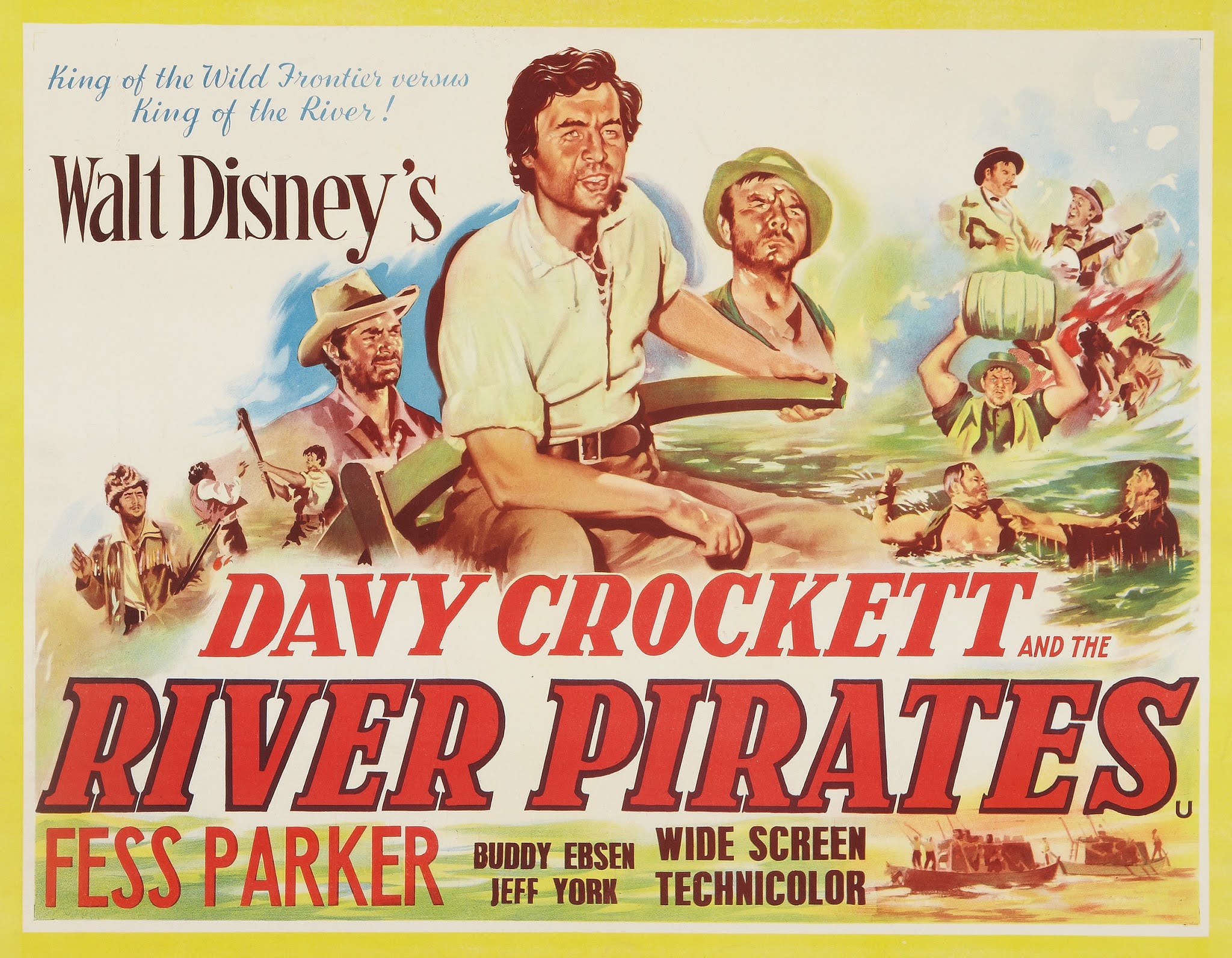 Michael May Western History Davy Crockett and the River Pirates (1956)