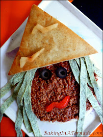 Chili Witches, a fun way to serve chili for Halloween | Recipe created by www.BakingInATornado.com | #recipe #Halloween