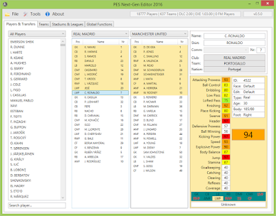 [PC-Editor] PES Next-Gen Editor 2016 new