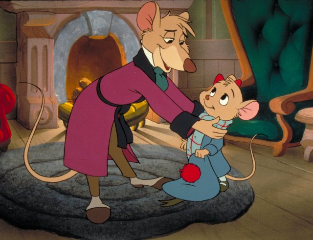 Hiram Olivia The Great Mouse Detective 1986 Vincent Price animatedfilmreviews.filminspector.com