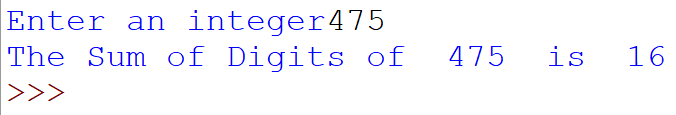 Python Program Print The Sum Of Digits - Codicaly image.