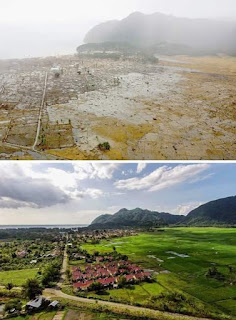 inilah wajah aceh 2004 silam pasca tsunami dan sekarang