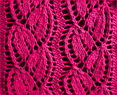 Bellflower pattern is suitable for knitting a scarf or it might be used as an embellishment in a part of a project.