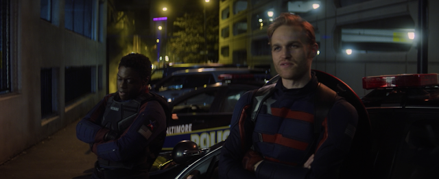 John Walker Captain America With Police Car The Falcon and The Winter Soldier Marvel Disney Plus
