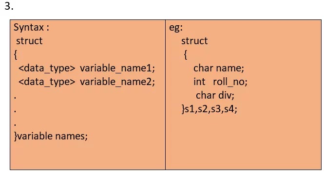 structure in c