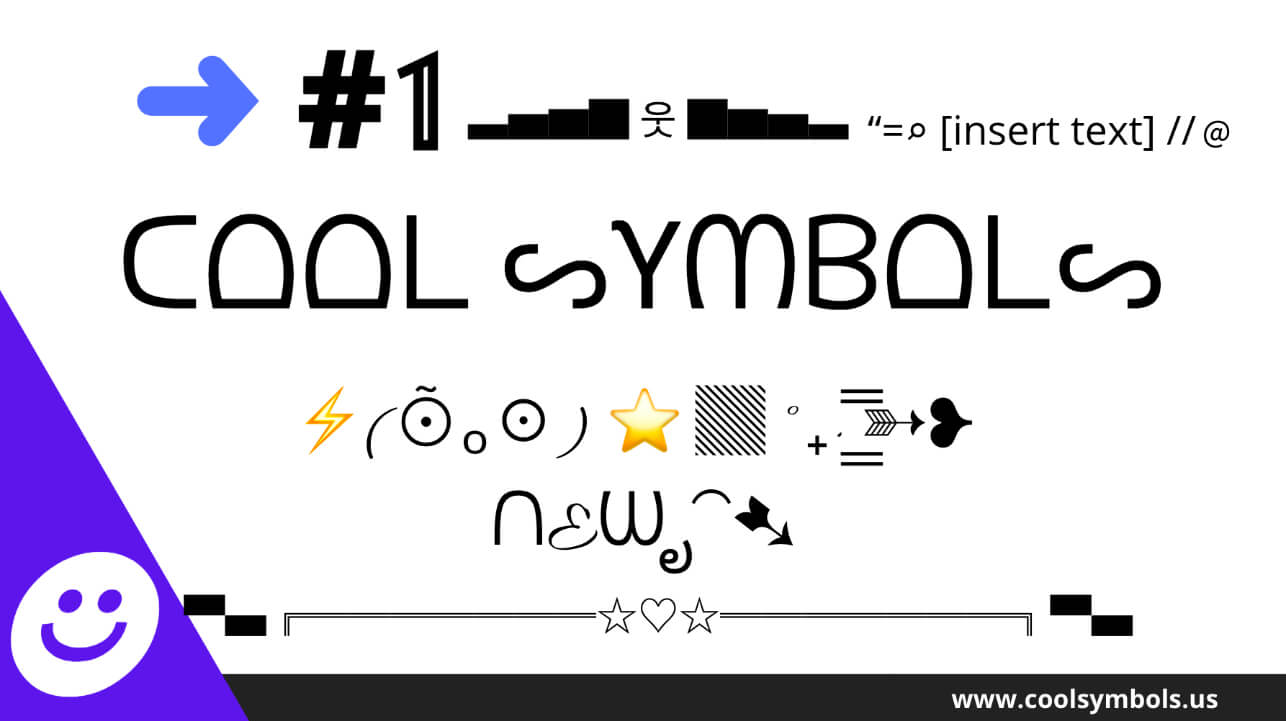 Cool Symbols ⚡BEST 𝐹𝒶𝓃𝒸𝓎 ♡+* ☆彡 Copy Paste