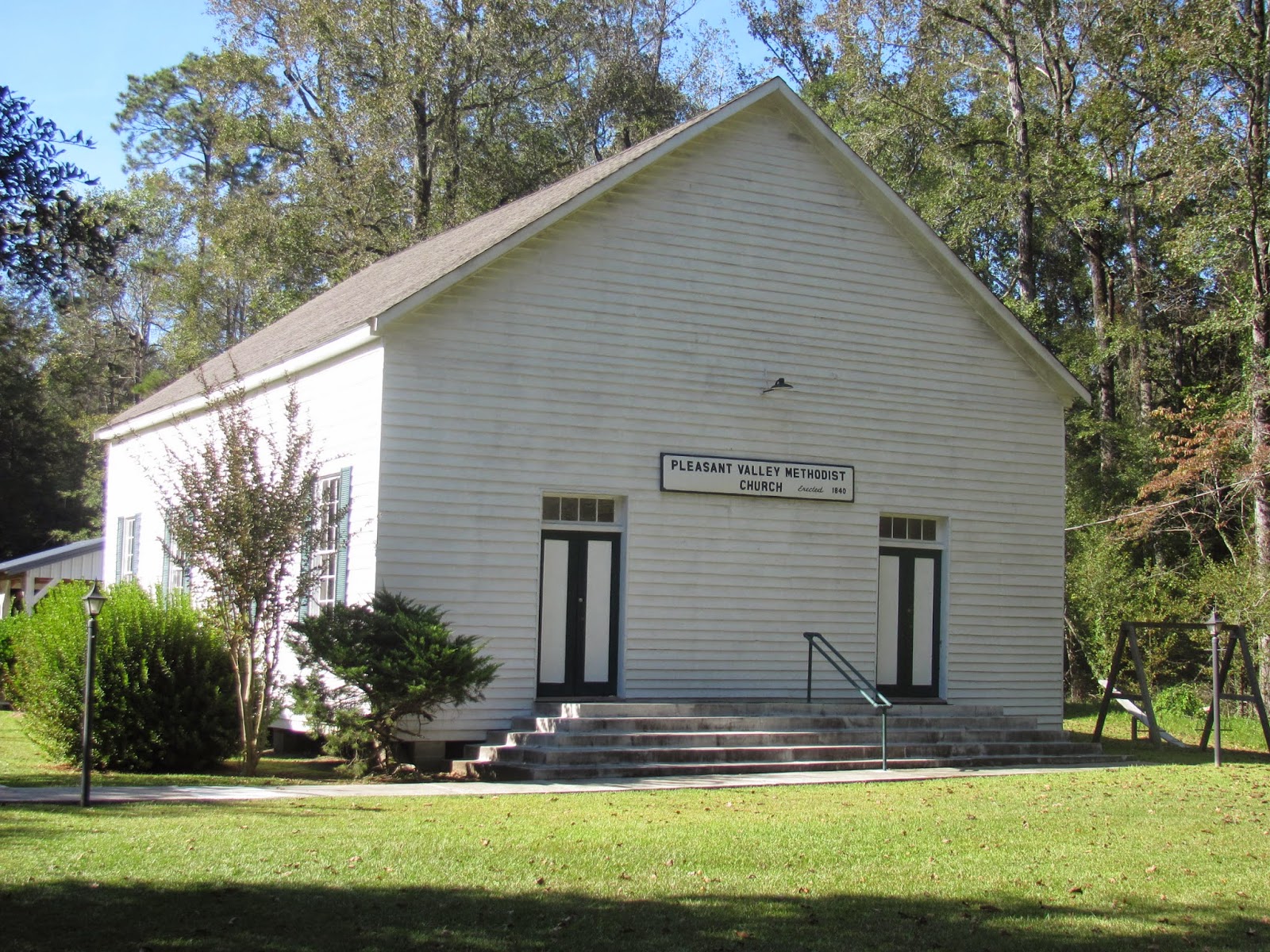 Between the Gate Posts Pleasant Valley Methodist Church Erected 1840