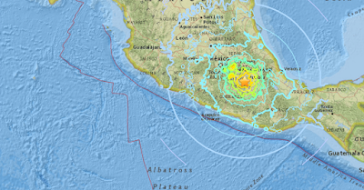 mexico earthquake puebla magnitude state kills least usgs approximate location september