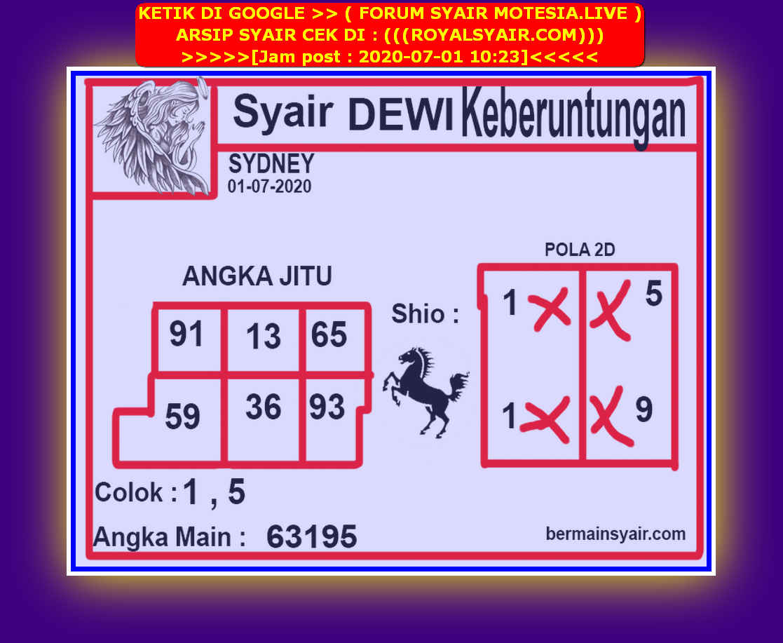 1 New Message Kode Syair Sydney 1 Juli 2020 Forum Syair Togel Hongkong Singapura Sydney