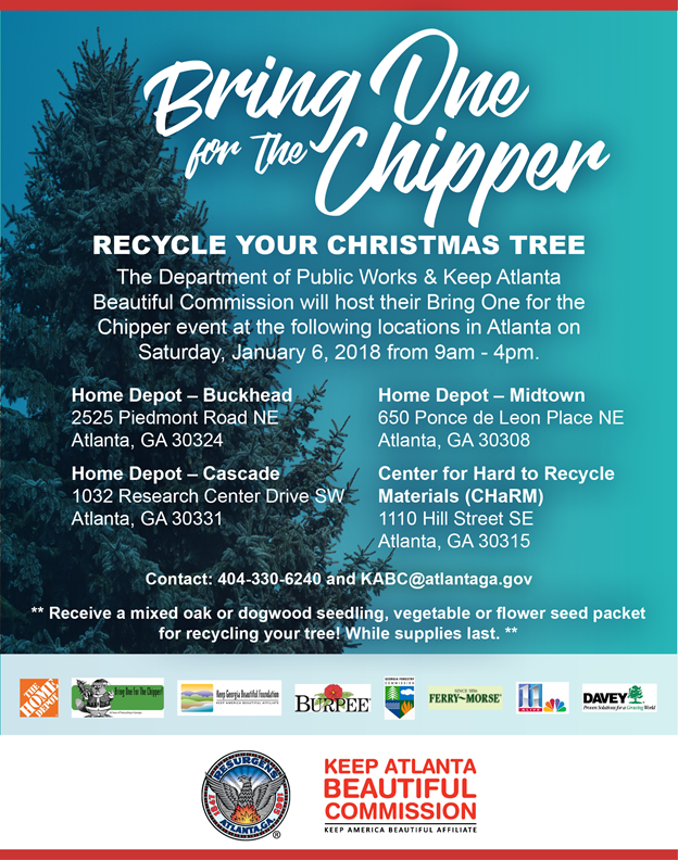 NPUS Atlanta Christmas Tree Disposal Event 1/6