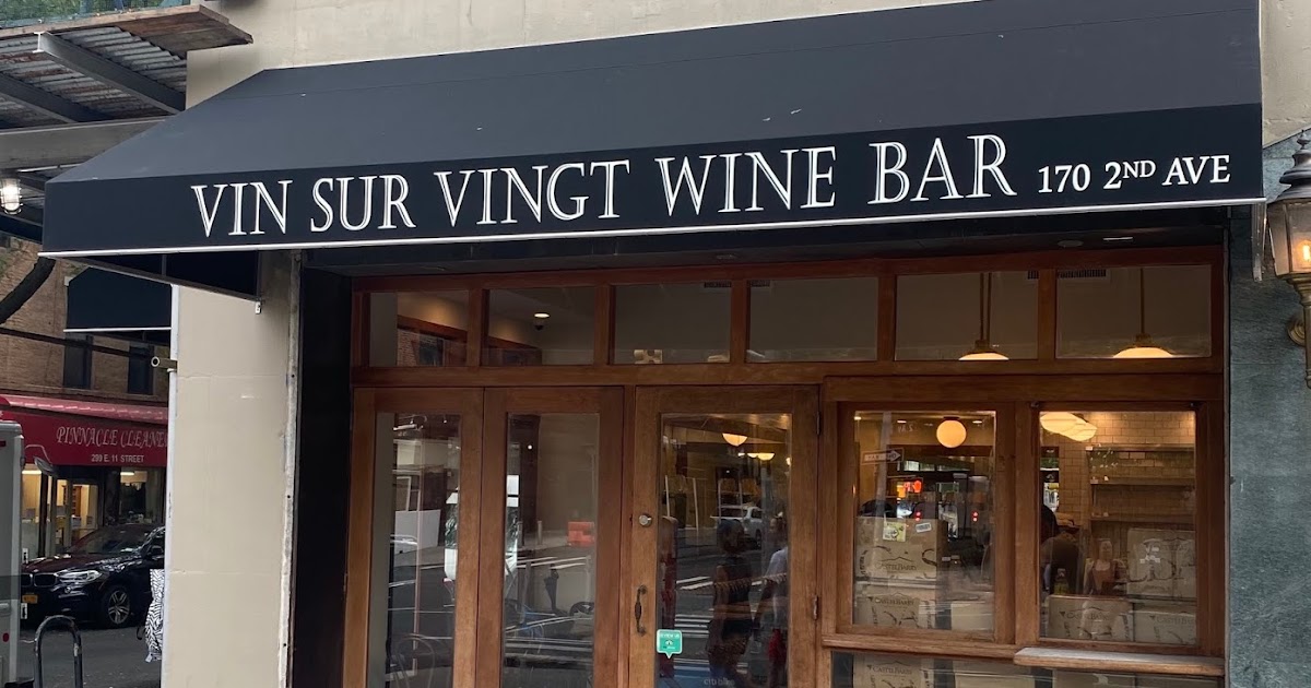 EV Grieve Here's the Vin Sur Vingt Wine Bar signage on 2nd Avenue and