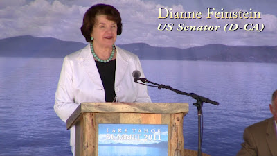 Click to see Dianne Feinstein at the Tahoe Summit